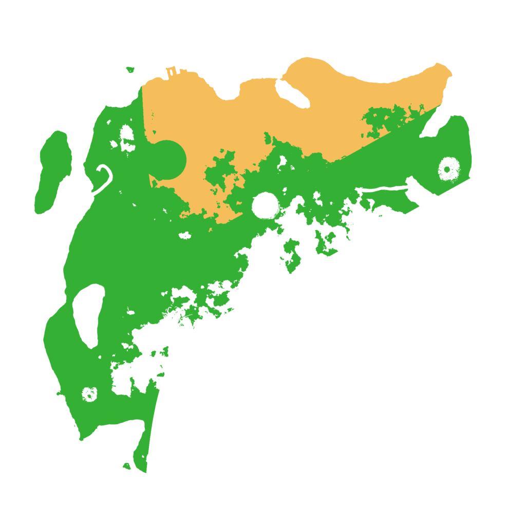 Biome Rust Map: Procedural Map, Size: 3500, Seed: 1560595