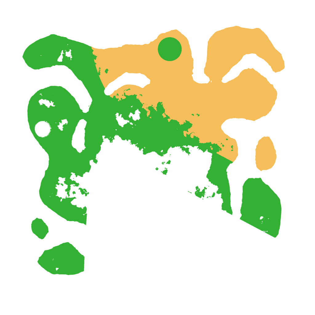 Biome Rust Map: Barren, Size: 3500, Seed: 327962