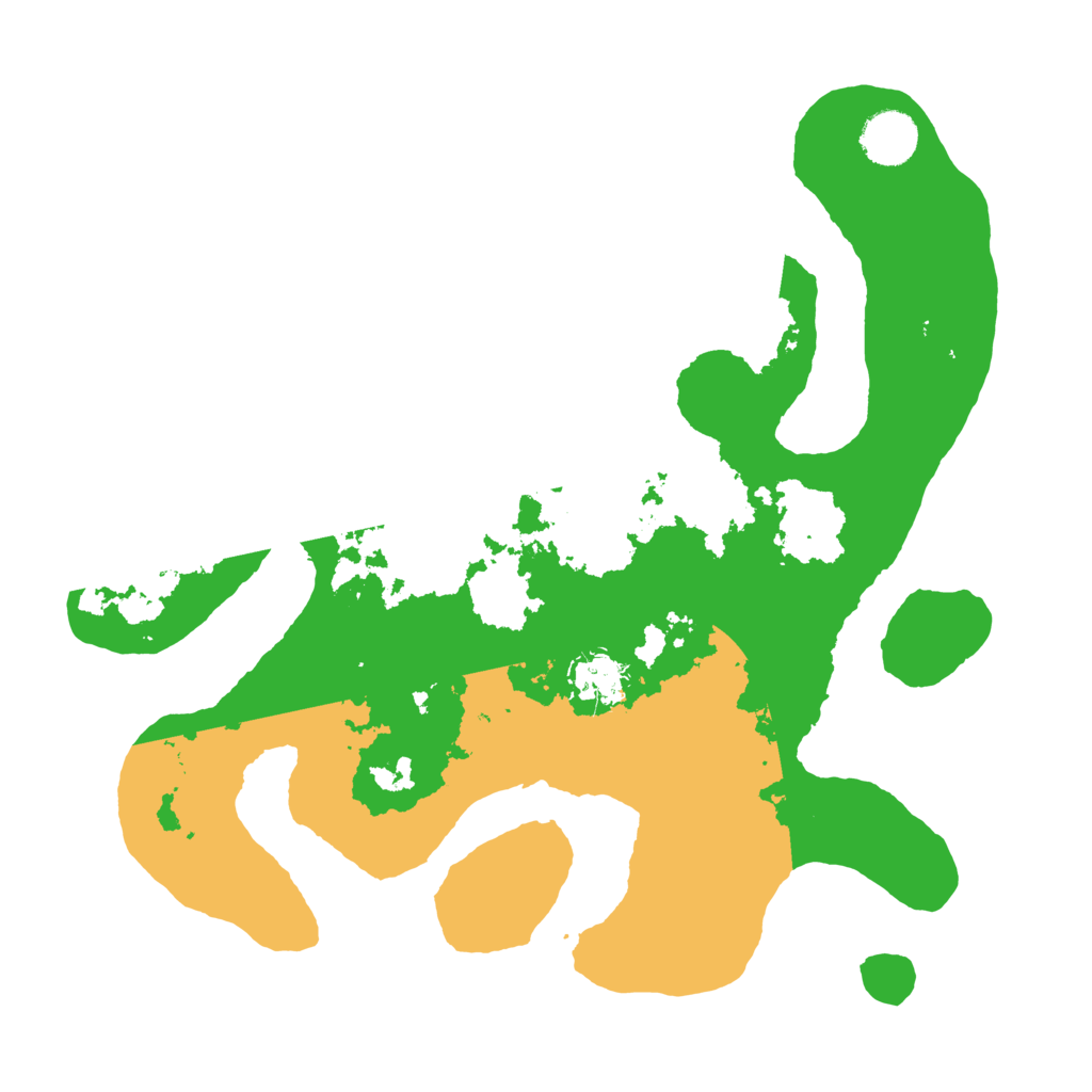 Biome Rust Map: Barren, Size: 3500, Seed: 5232456