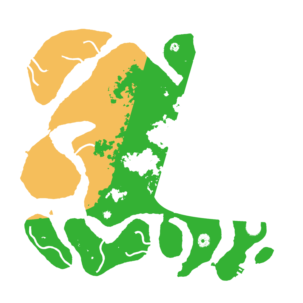 Biome Rust Map: Procedural Map, Size: 3500, Seed: 3306396