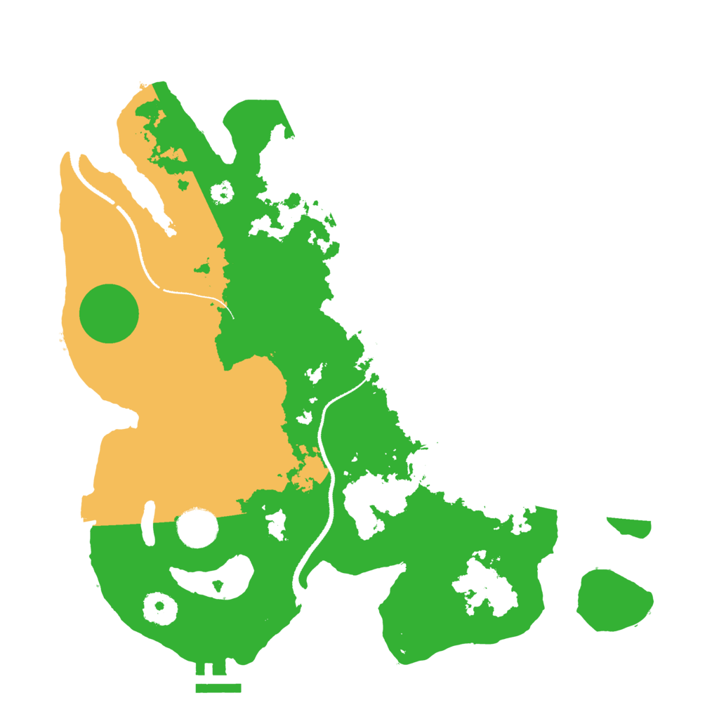 Biome Rust Map: Procedural Map, Size: 3200, Seed: 57894217