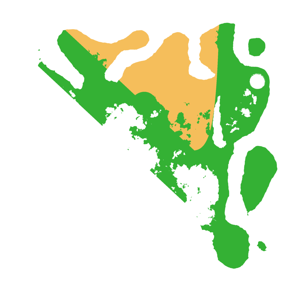 Biome Rust Map: Barren, Size: 3500, Seed: 1321458