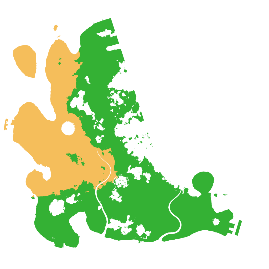 Biome Rust Map: Procedural Map, Size: 3500, Seed: 3379962