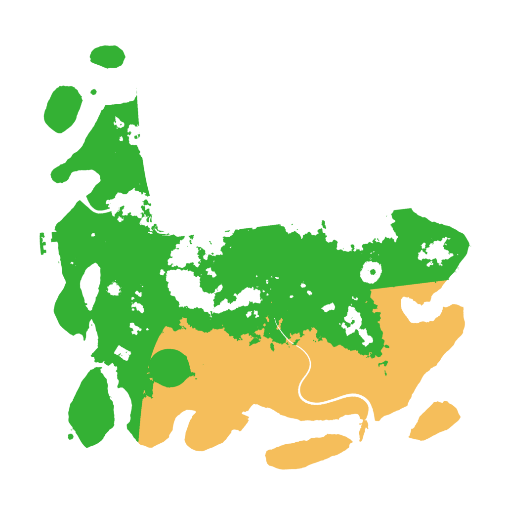 Biome Rust Map: Procedural Map, Size: 3500, Seed: 3184009