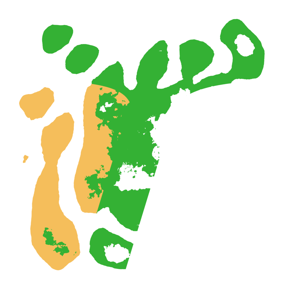 Biome Rust Map: Barren, Size: 3500, Seed: 934657