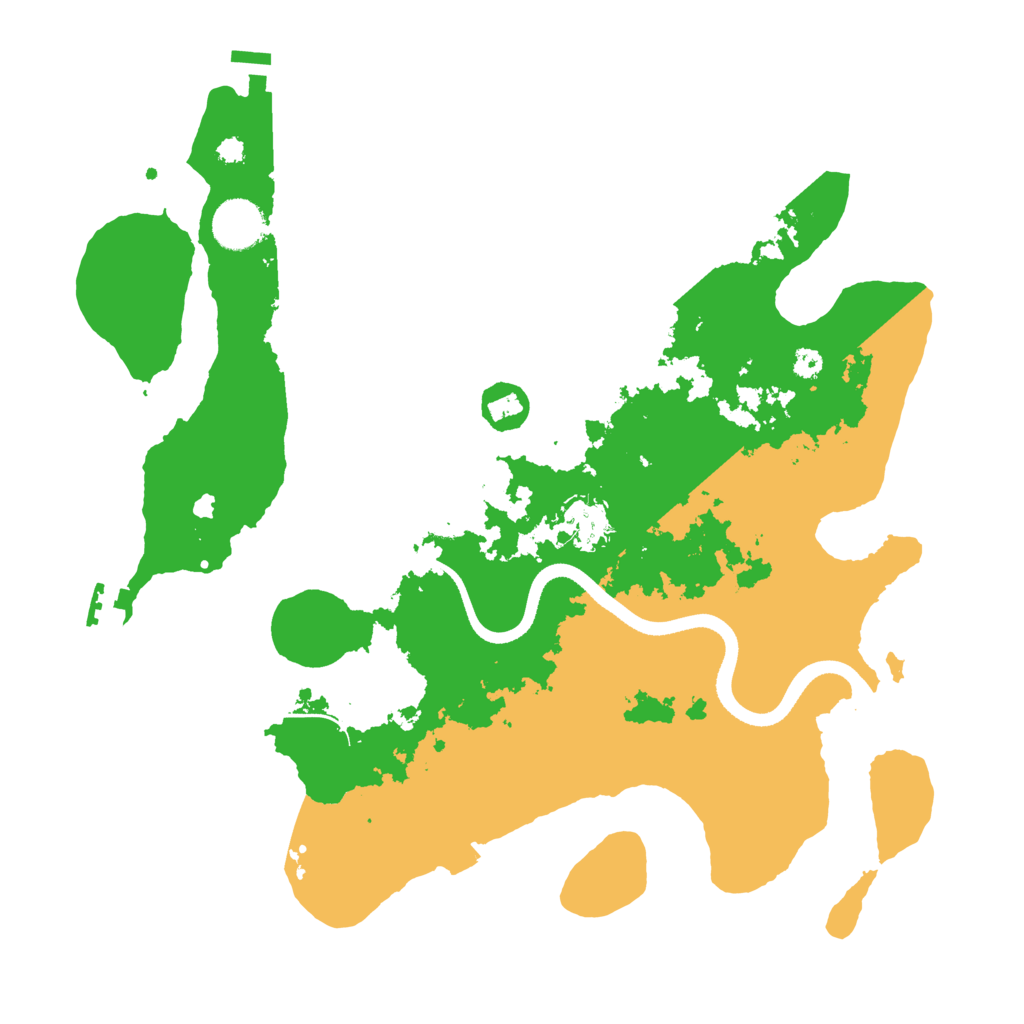 Biome Rust Map: Procedural Map, Size: 3500, Seed: 479234