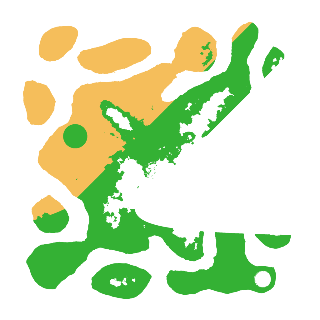 Biome Rust Map: Barren, Size: 3500, Seed: 214055