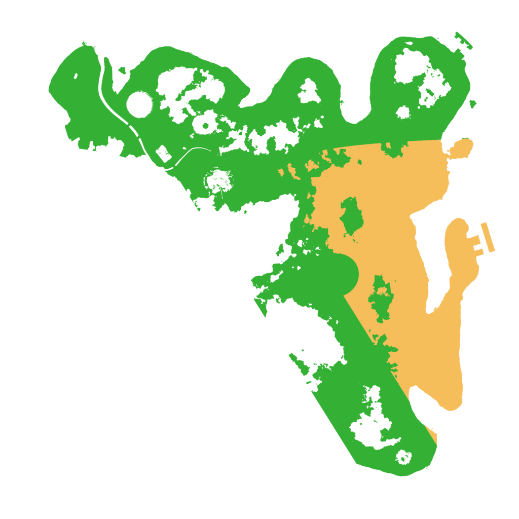 Biome Rust Map: Procedural Map, Size: 3500, Seed: 4972495