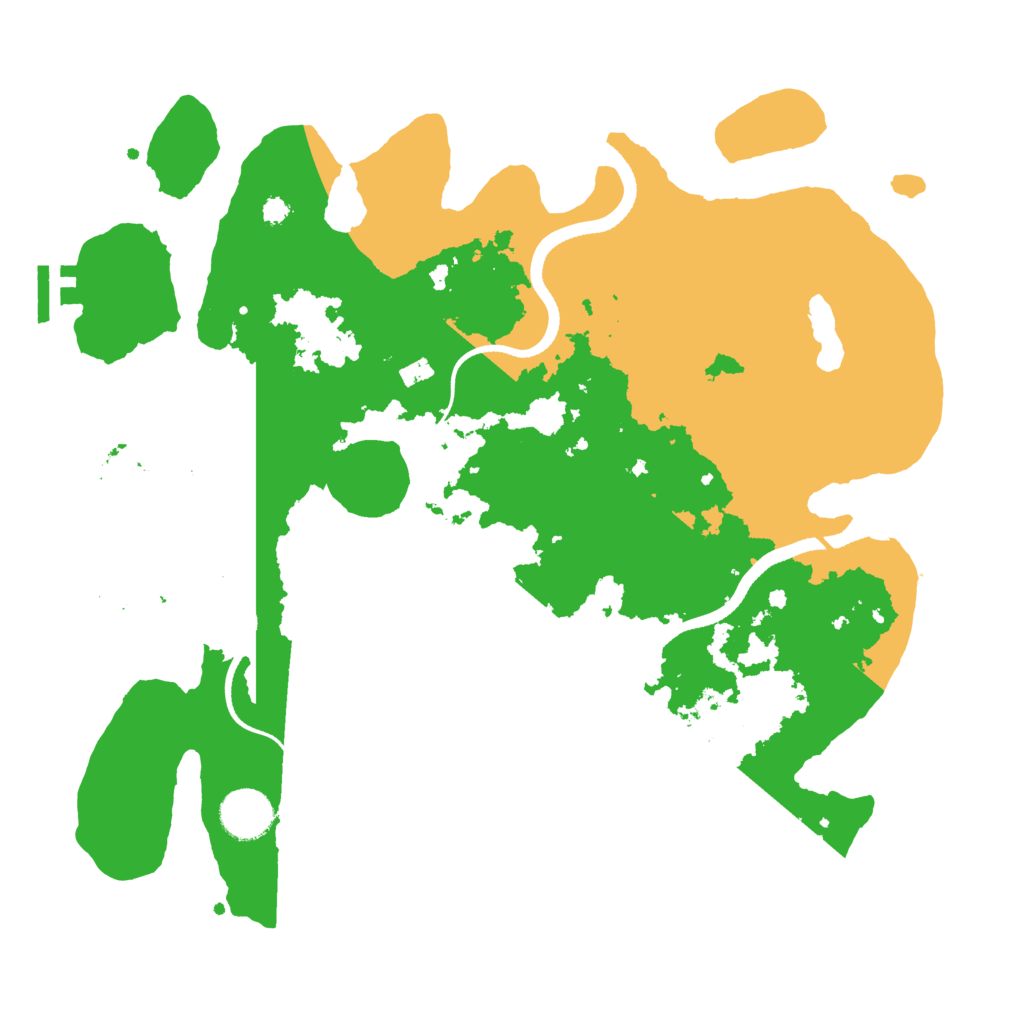 Biome Rust Map: Procedural Map, Size: 3500, Seed: 1720895