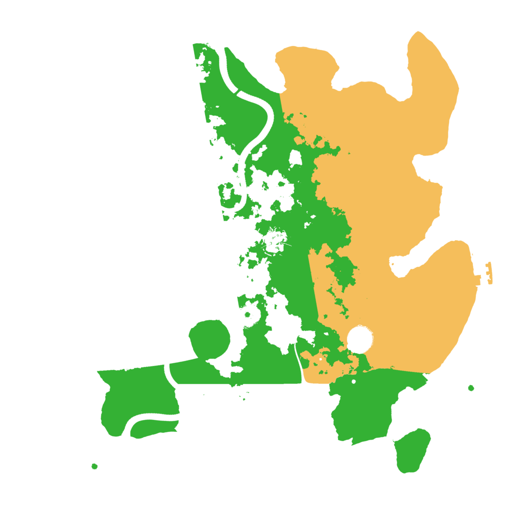 Biome Rust Map: Procedural Map, Size: 3500, Seed: 3513832