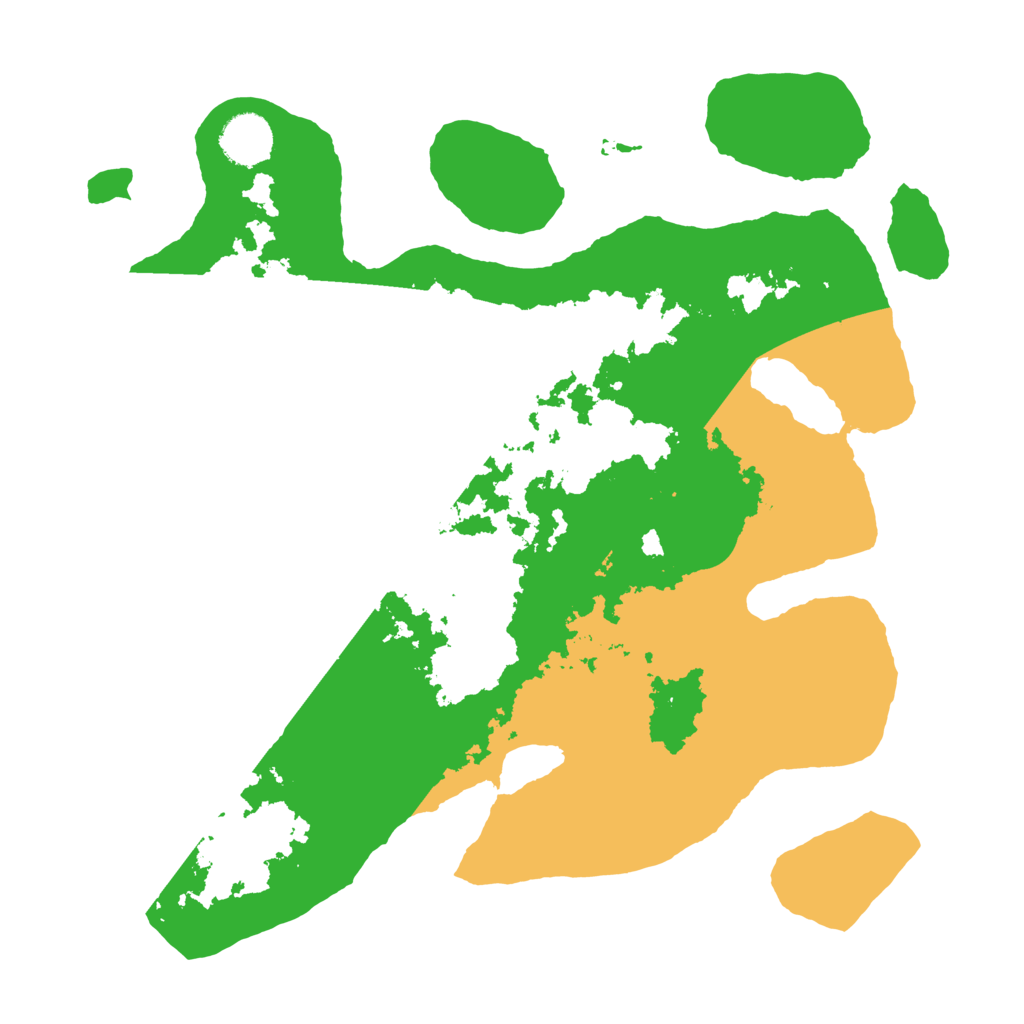 Biome Rust Map: Barren, Size: 3500, Seed: 1284924