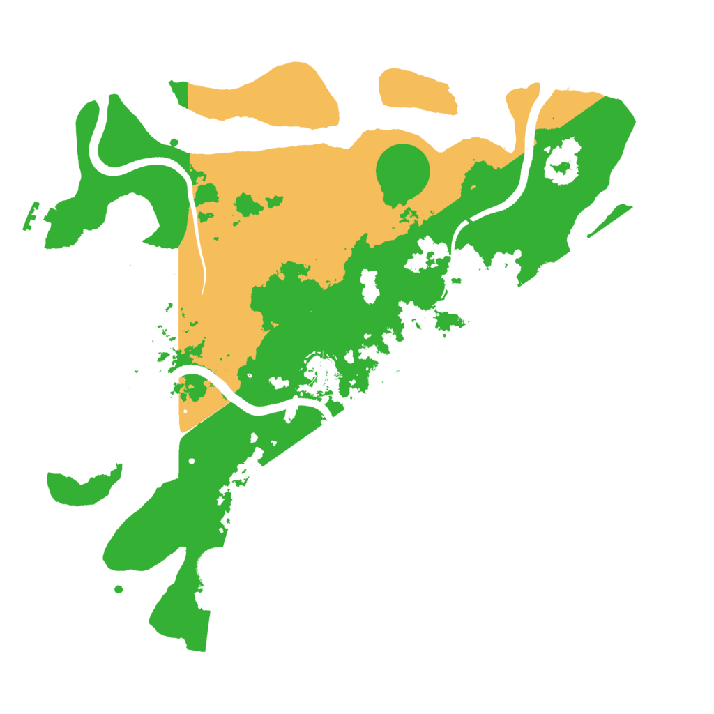 Biome Rust Map: Procedural Map, Size: 3500, Seed: 3512289