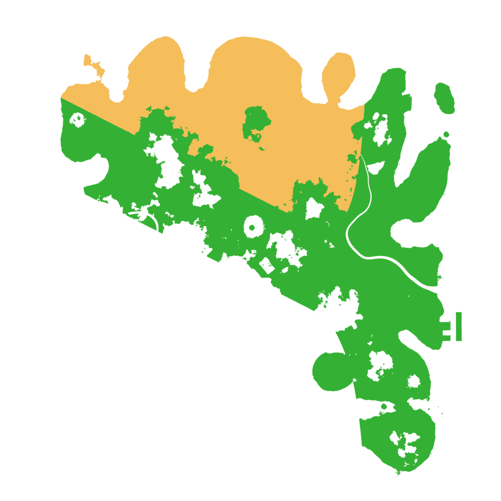 Biome Rust Map: Procedural Map, Size: 3500, Seed: 566964