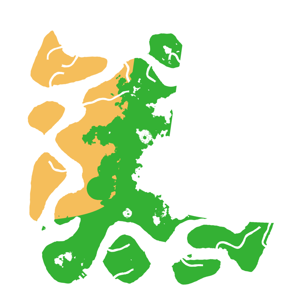 Biome Rust Map: Procedural Map, Size: 3500, Seed: 463525