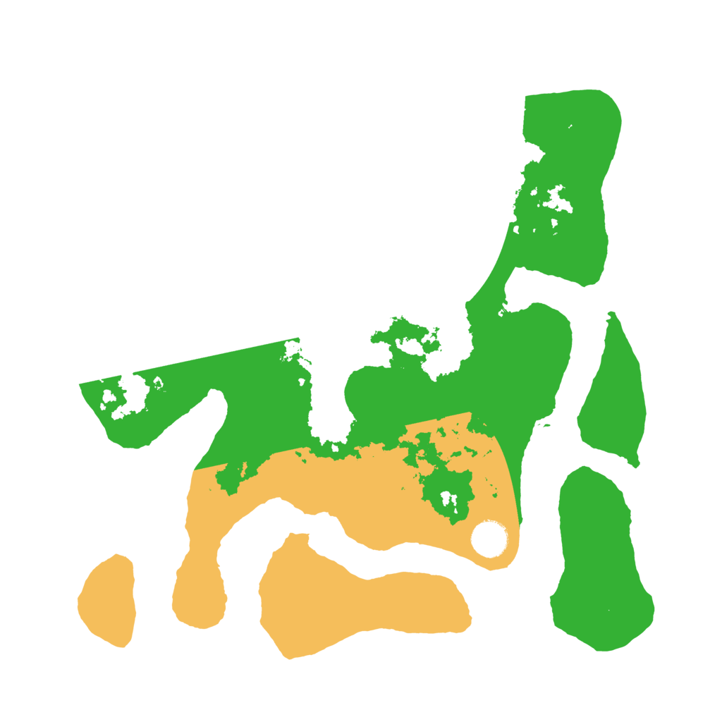 Biome Rust Map: Barren, Size: 3500, Seed: 1753043