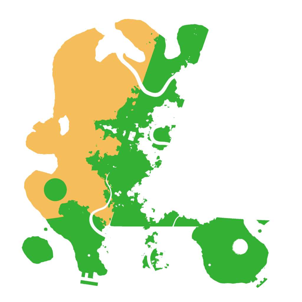 Biome Rust Map: Procedural Map, Size: 3500, Seed: 4585700