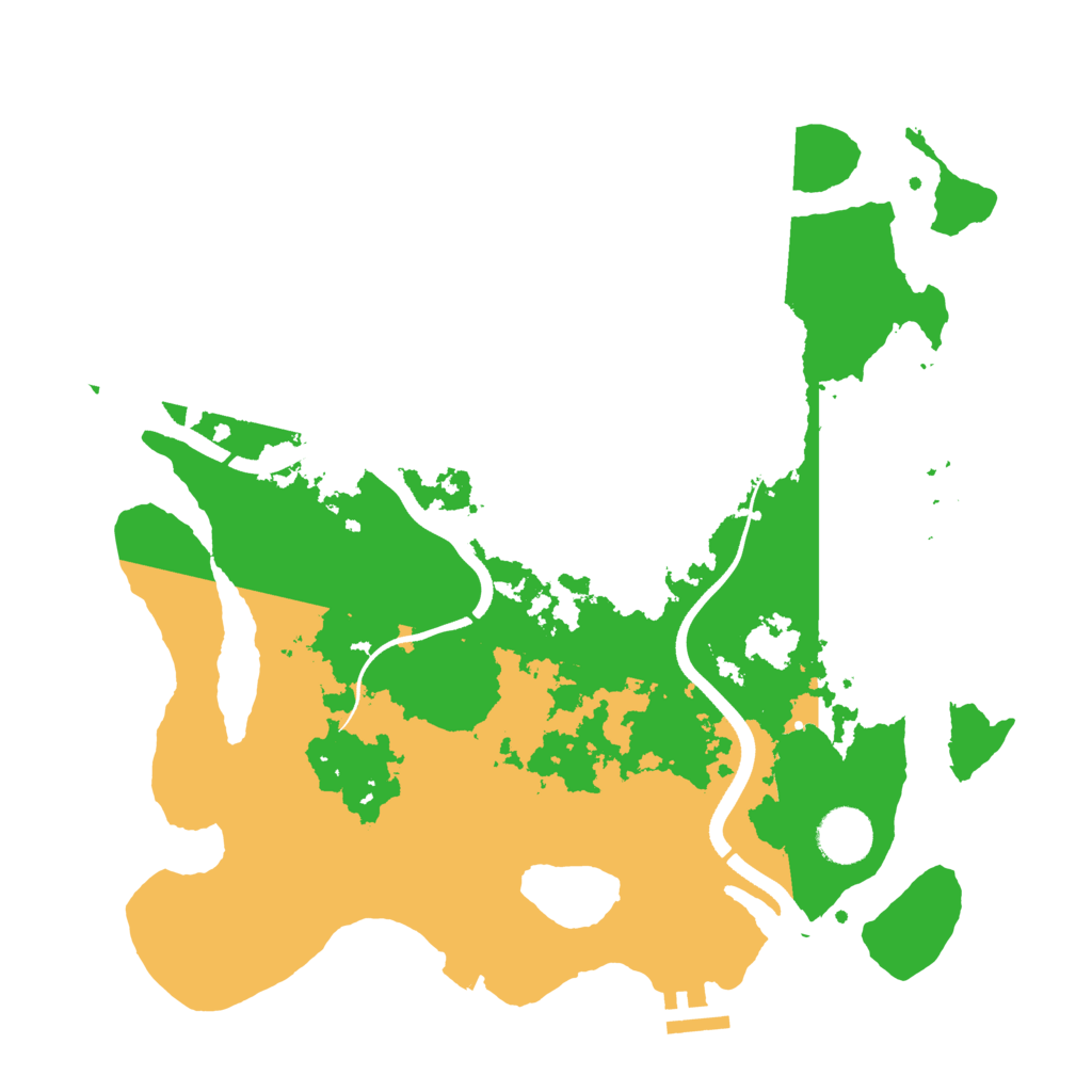 Biome Rust Map: Procedural Map, Size: 3500, Seed: 4836732