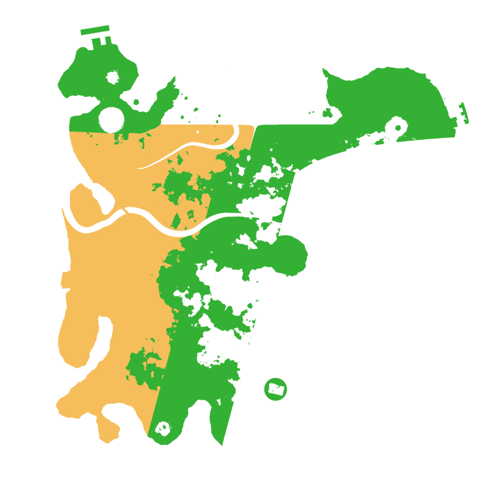 Biome Rust Map: Procedural Map, Size: 3500, Seed: 2134931