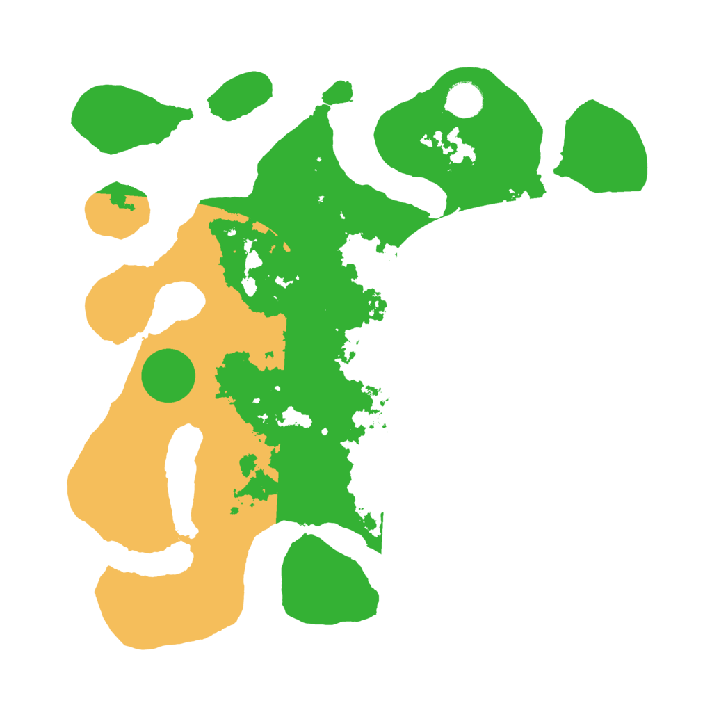 Biome Rust Map: Barren, Size: 3500, Seed: 250556