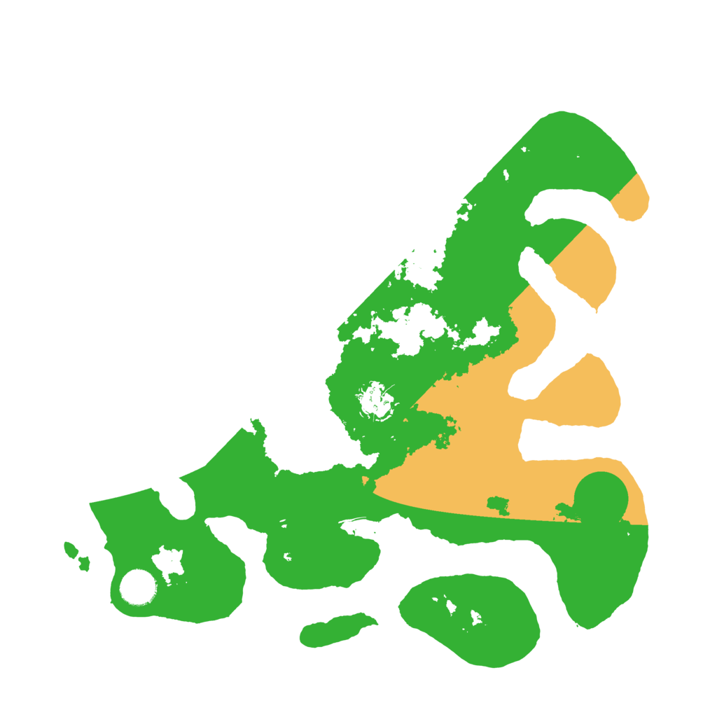 Biome Rust Map: Barren, Size: 3500, Seed: 297683