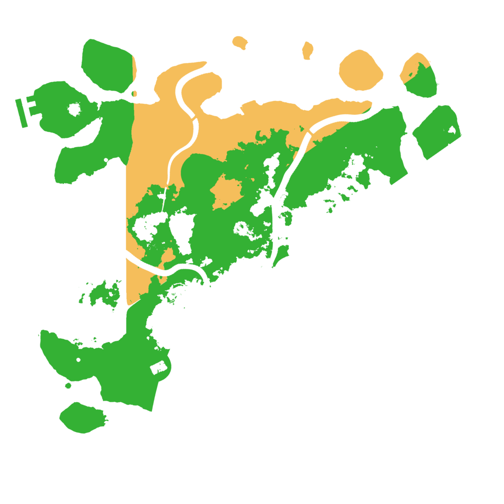 Biome Rust Map: Procedural Map, Size: 3500, Seed: 4943611