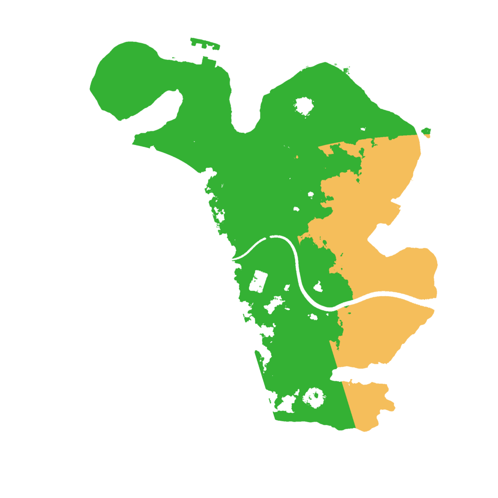 Biome Rust Map: Procedural Map, Size: 2500, Seed: 3805108