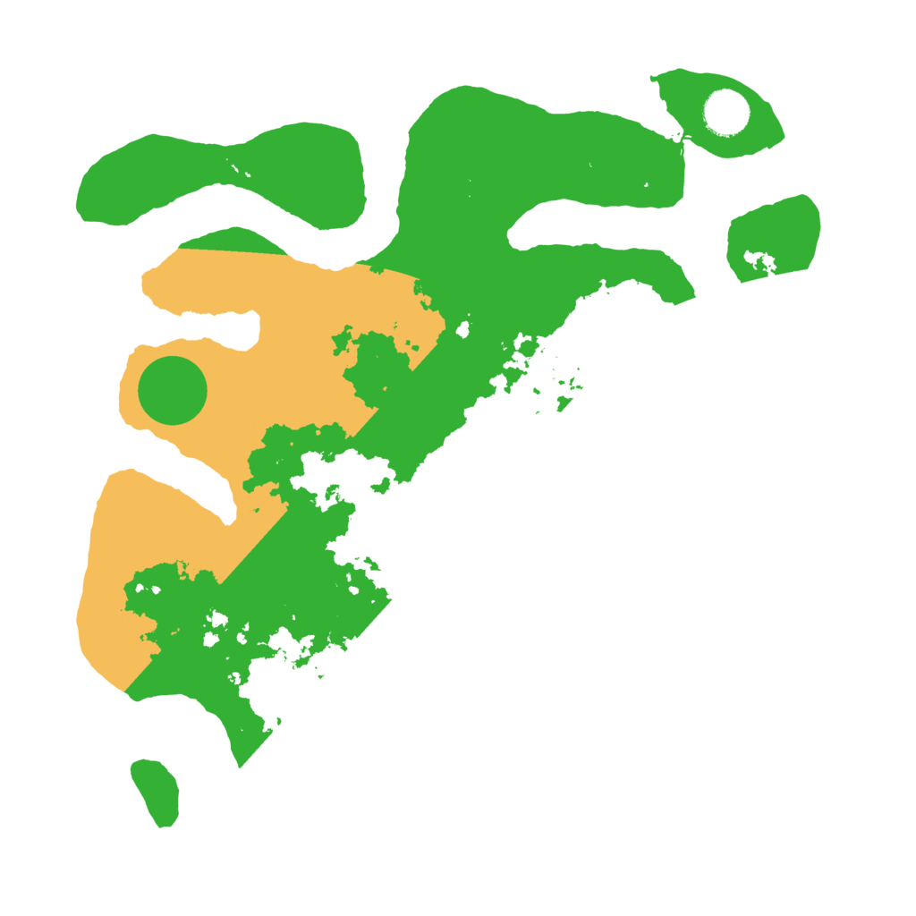Biome Rust Map: Barren, Size: 3500, Seed: 238599