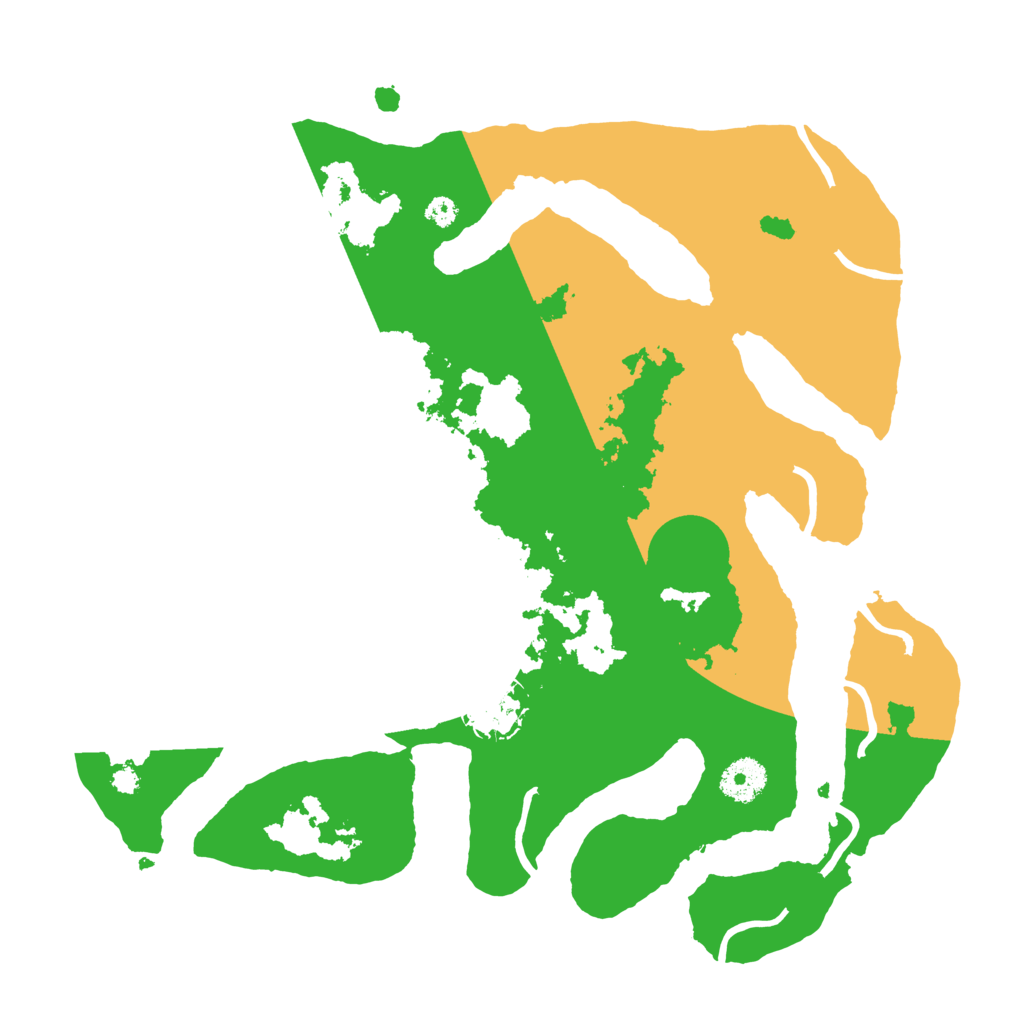 Biome Rust Map: Procedural Map, Size: 3500, Seed: 133882