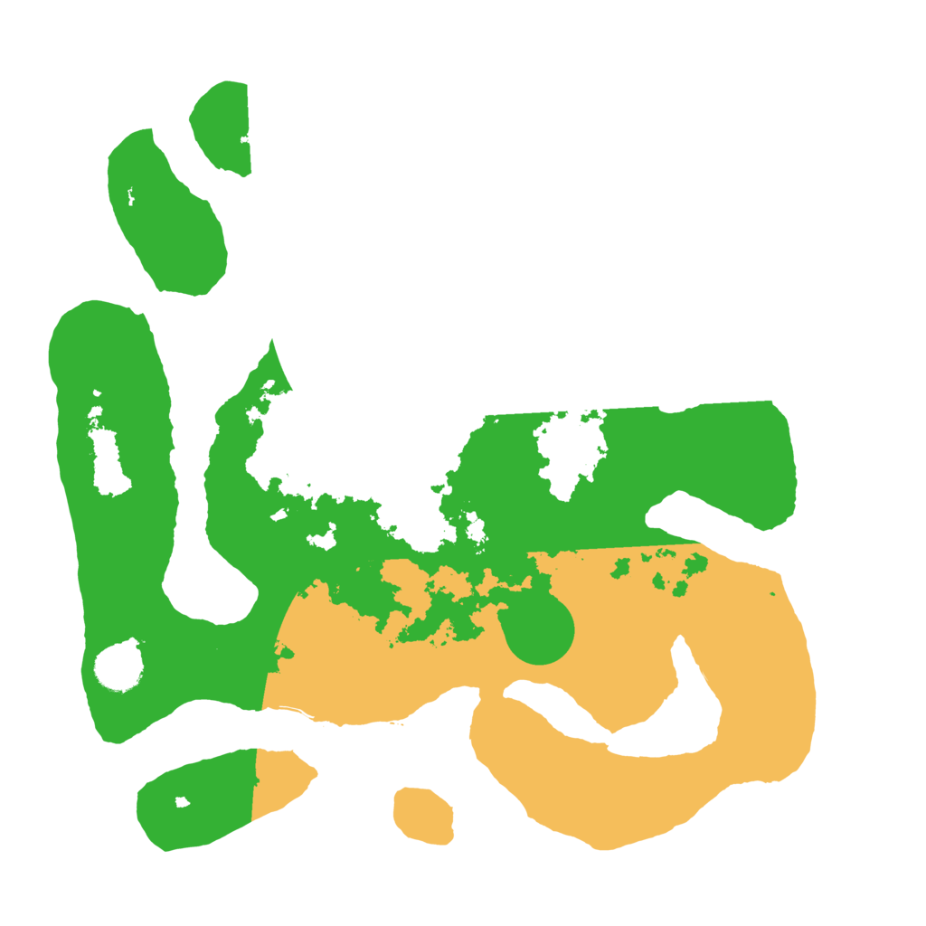 Biome Rust Map: Barren, Size: 3500, Seed: 5278044