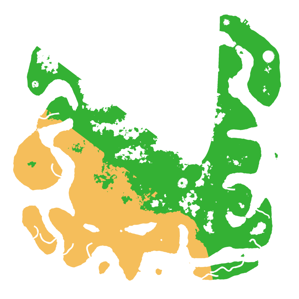 Biome Rust Map: Procedural Map, Size: 4500, Seed: 384359