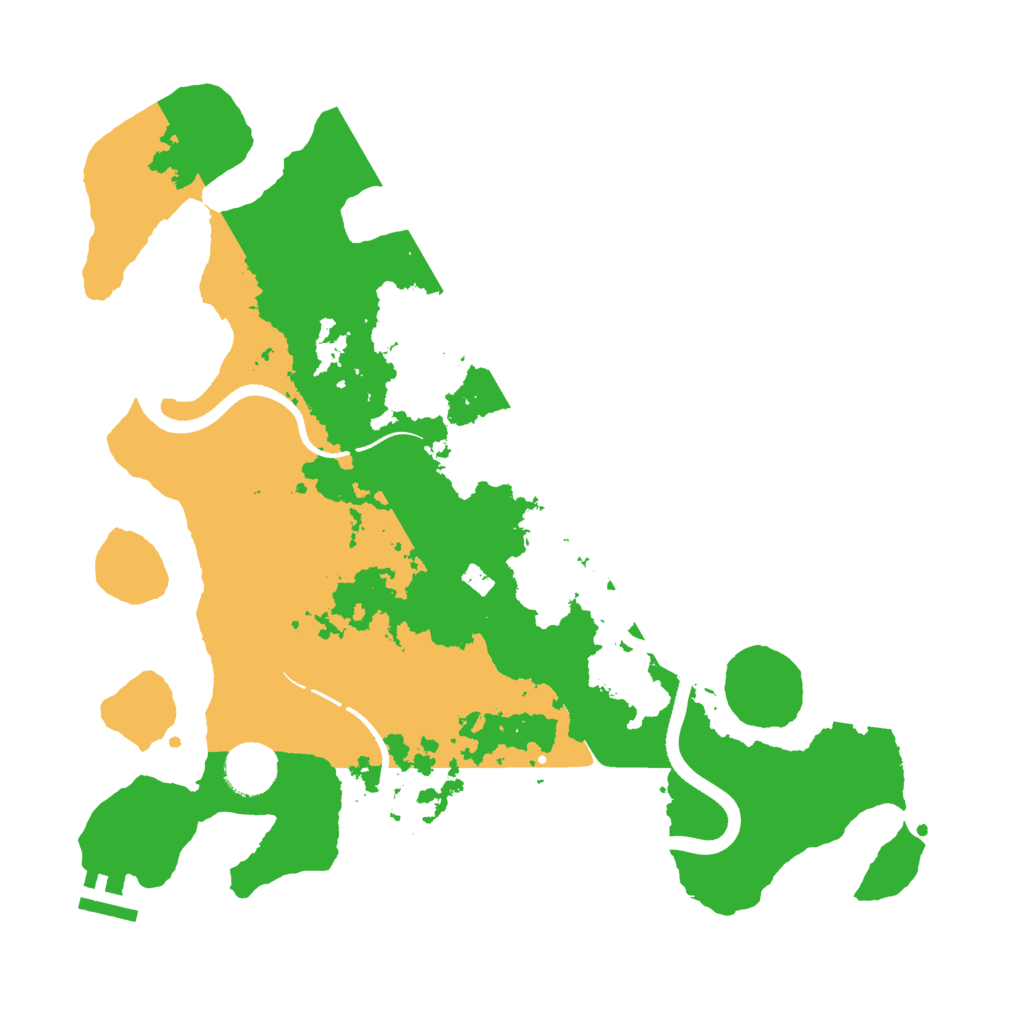 Biome Rust Map: Procedural Map, Size: 3500, Seed: 123