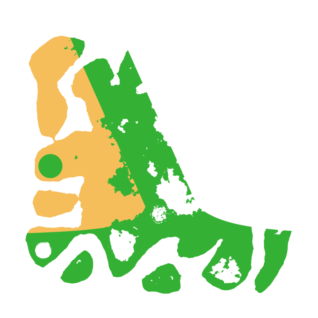 Biome Rust Map: Barren, Size: 3500, Seed: 6127379