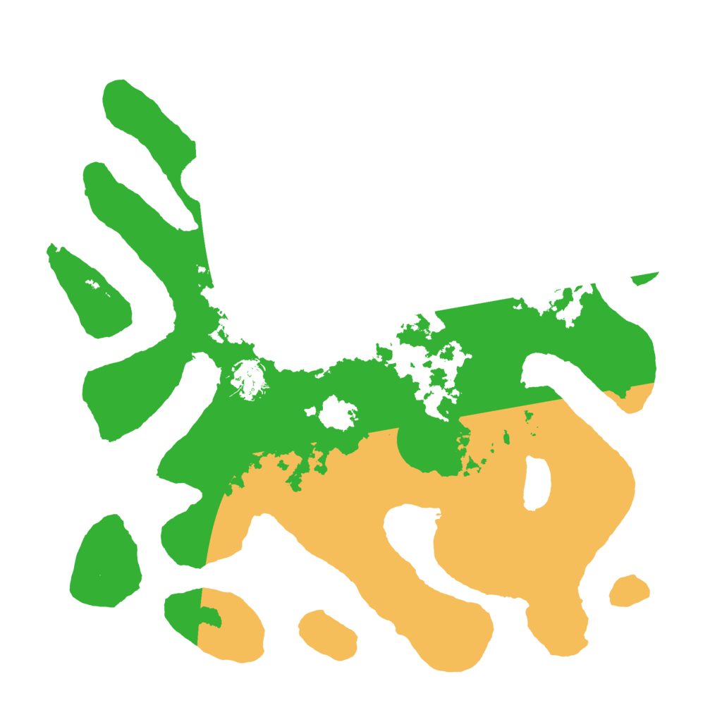 Biome Rust Map: Barren, Size: 3500, Seed: 3147382