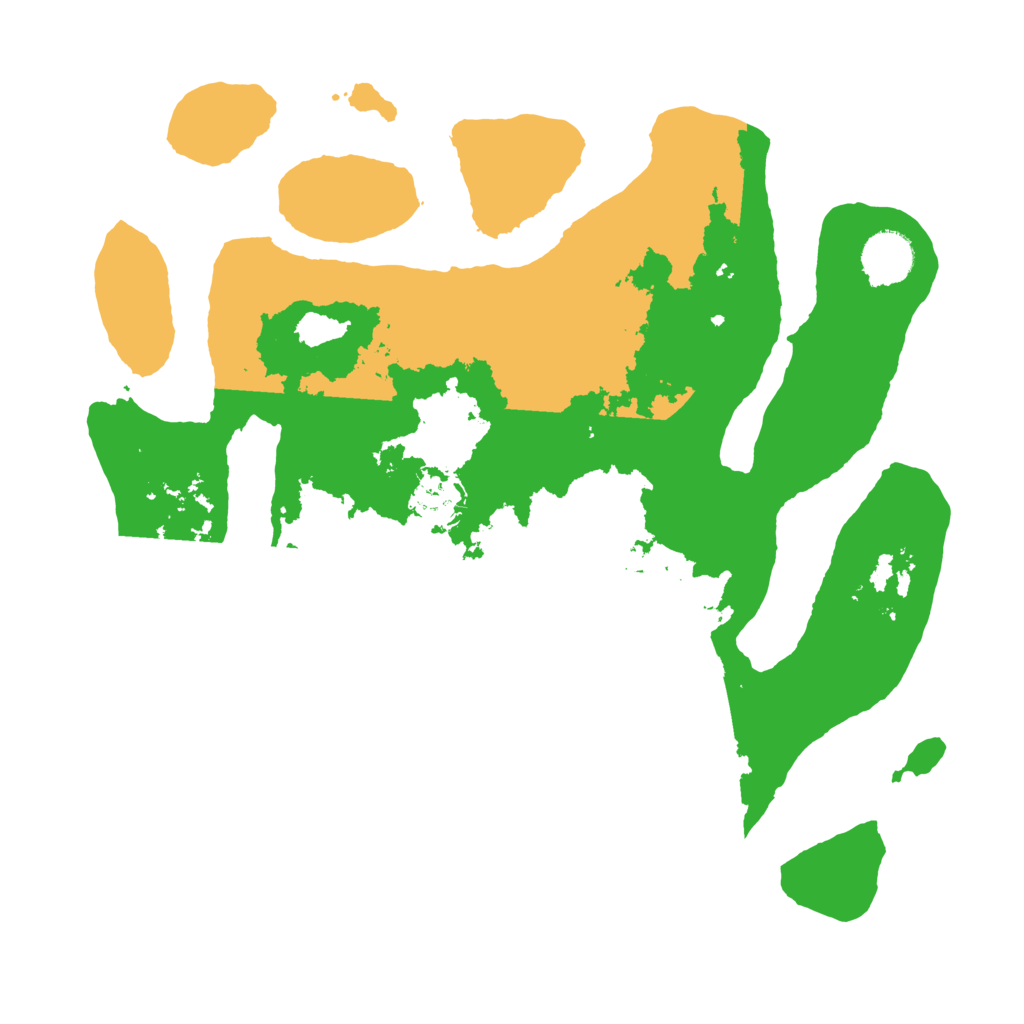 Biome Rust Map: Barren, Size: 3500, Seed: 890814