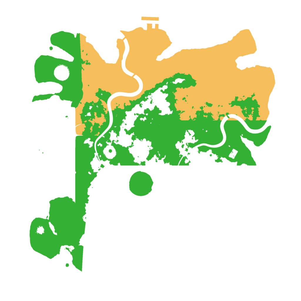 Biome Rust Map: Procedural Map, Size: 3500, Seed: 6422950