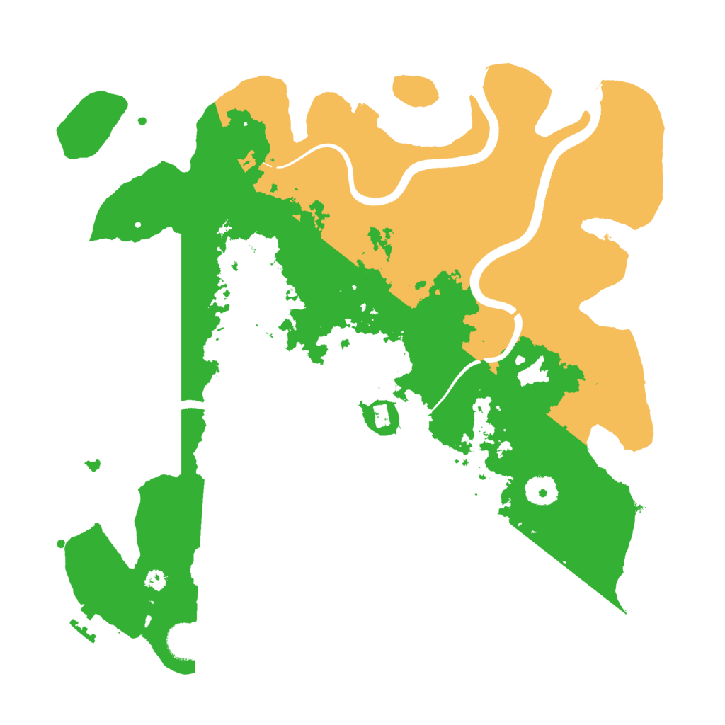 Biome Rust Map: Procedural Map, Size: 3500, Seed: 6277617