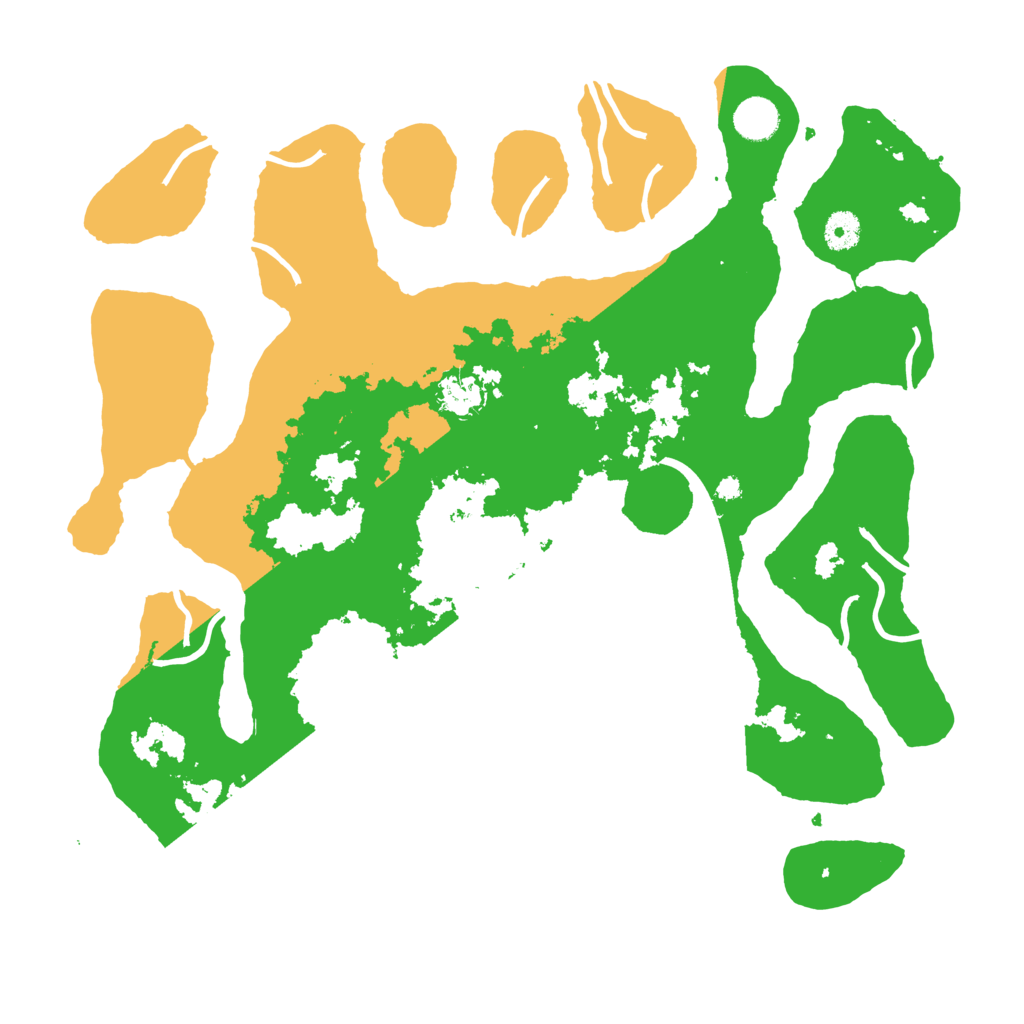 Biome Rust Map: Procedural Map, Size: 4100, Seed: 25697