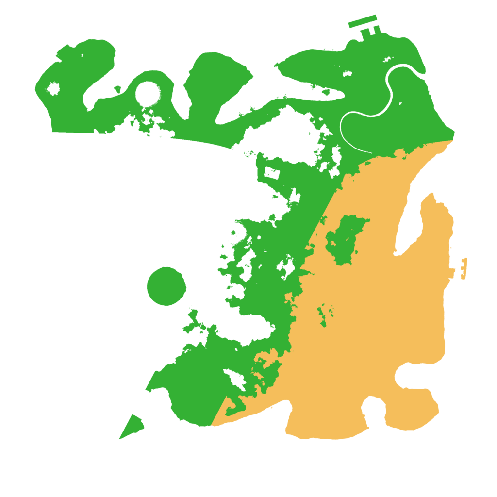 Biome Rust Map: Procedural Map, Size: 3500, Seed: 4207886