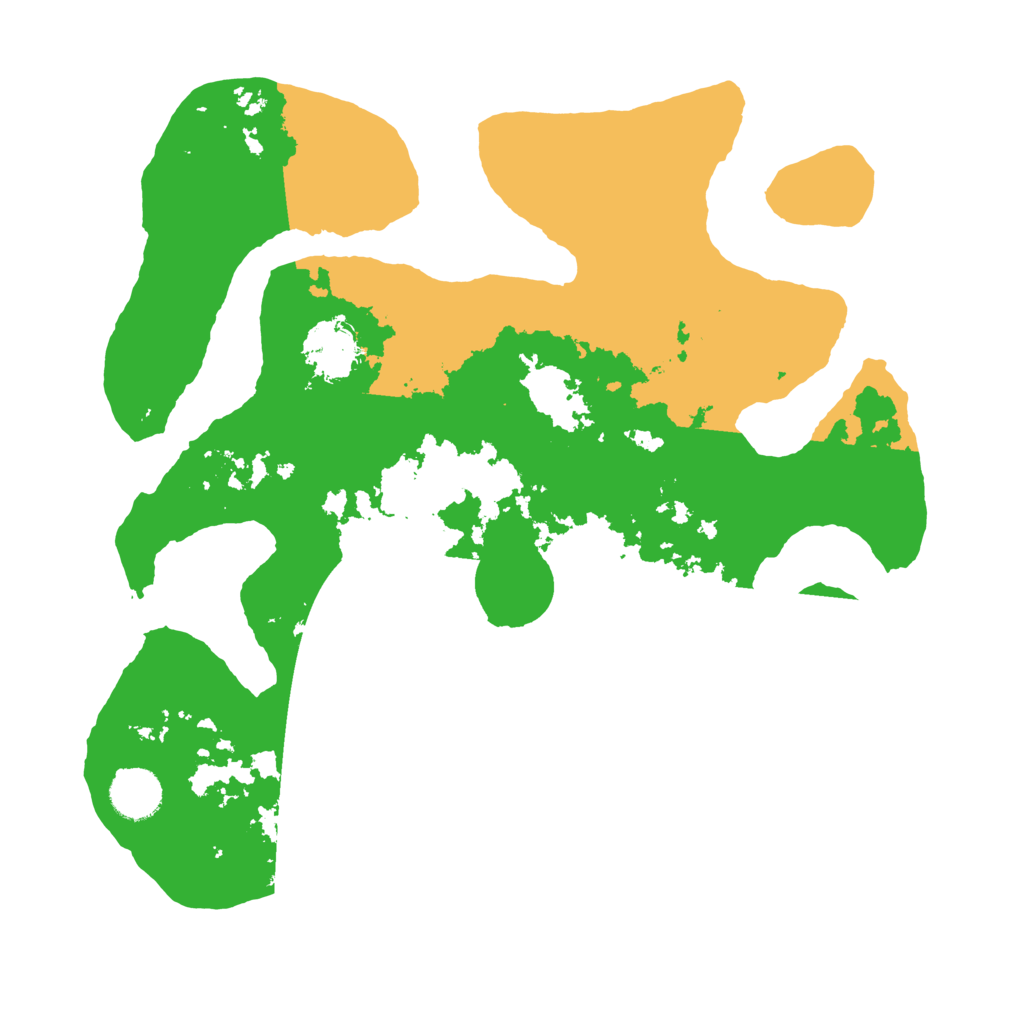 Biome Rust Map: Barren, Size: 3500, Seed: 525607