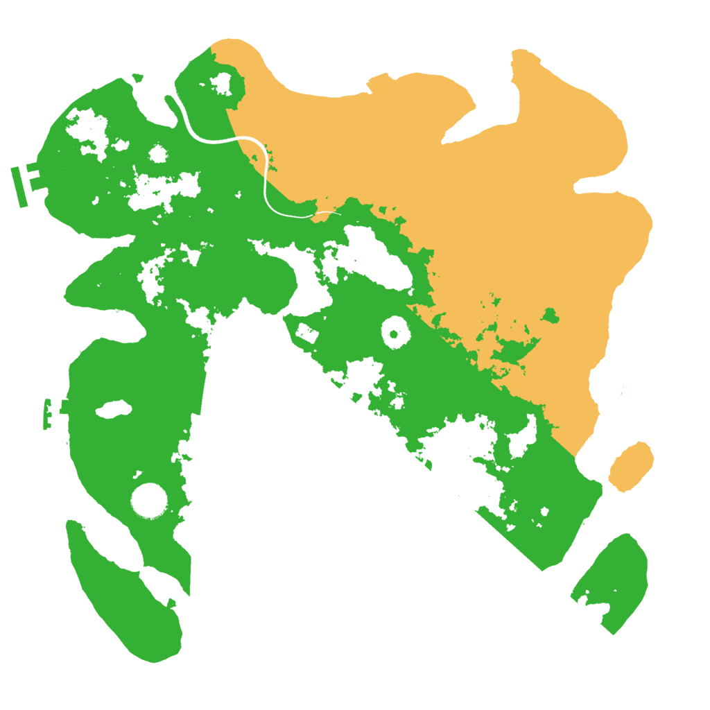 Biome Rust Map: Procedural Map, Size: 3500, Seed: 1223705