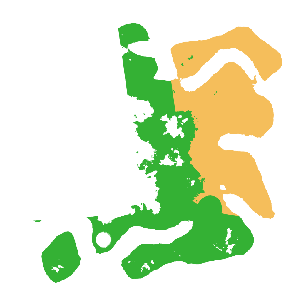 Biome Rust Map: Barren, Size: 3500, Seed: 4118531