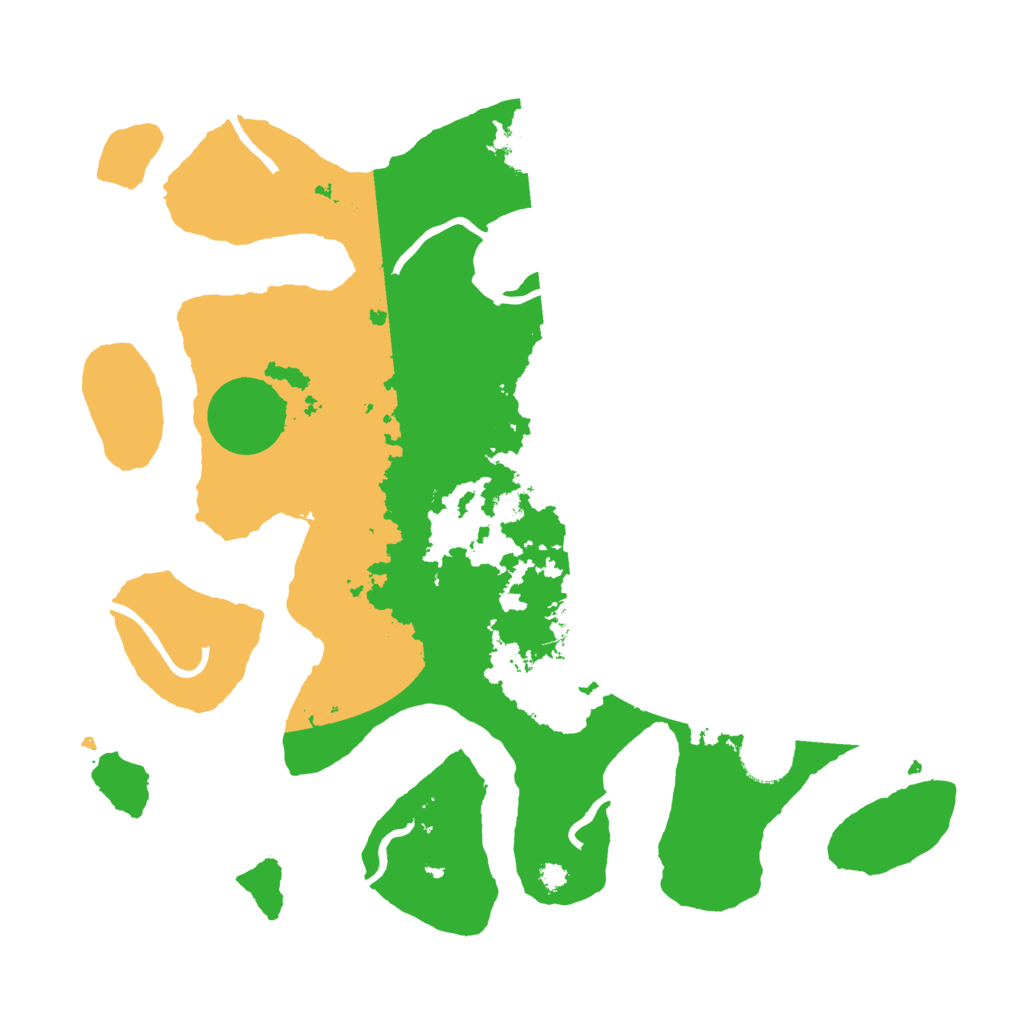 Biome Rust Map: Procedural Map, Size: 3500, Seed: 3960142