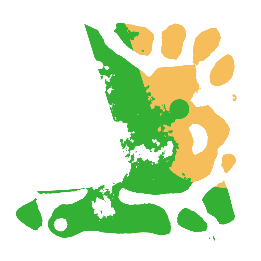 Biome Rust Map: Barren, Size: 3500, Seed: 1524901