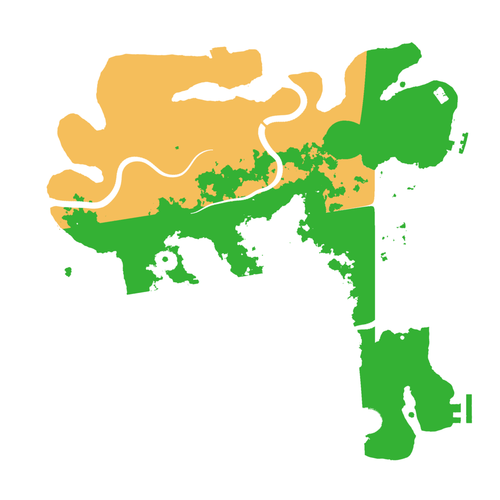 Biome Rust Map: Procedural Map, Size: 3500, Seed: 4303661