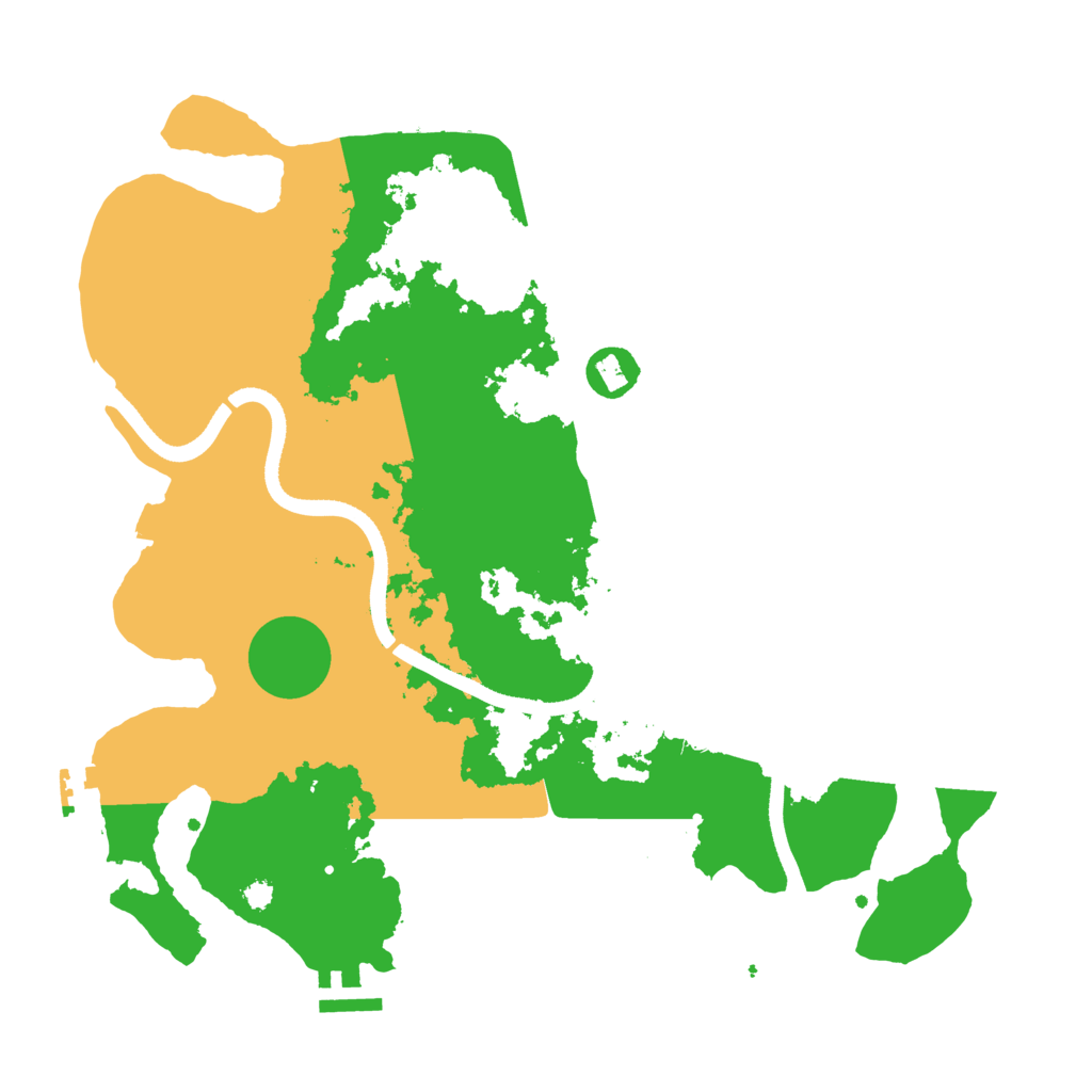 Biome Rust Map: Procedural Map, Size: 3500, Seed: 69498984