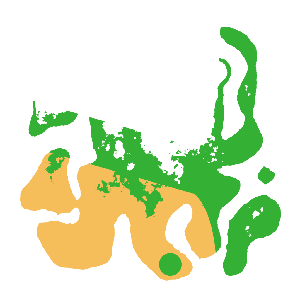 Biome Rust Map: Barren, Size: 3500, Seed: 4689343