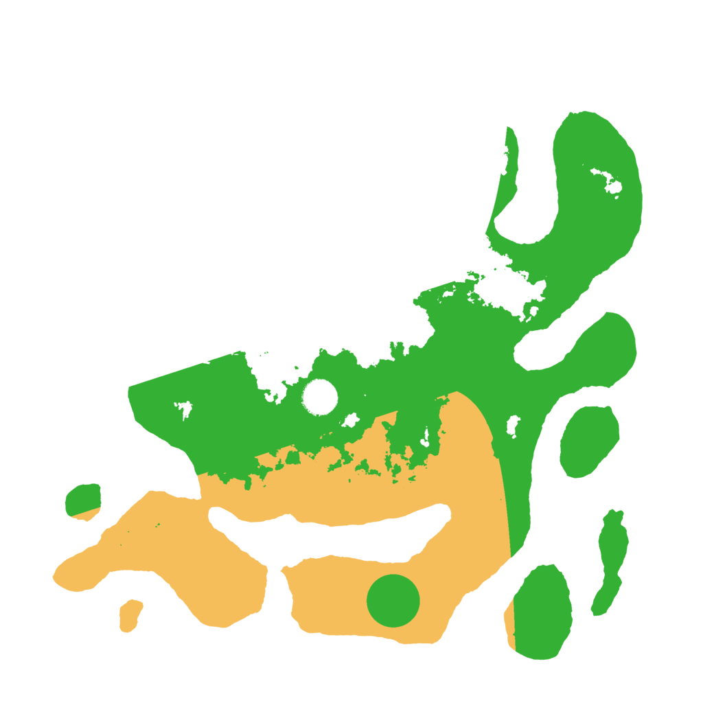 Biome Rust Map: Barren, Size: 3500, Seed: 4582691