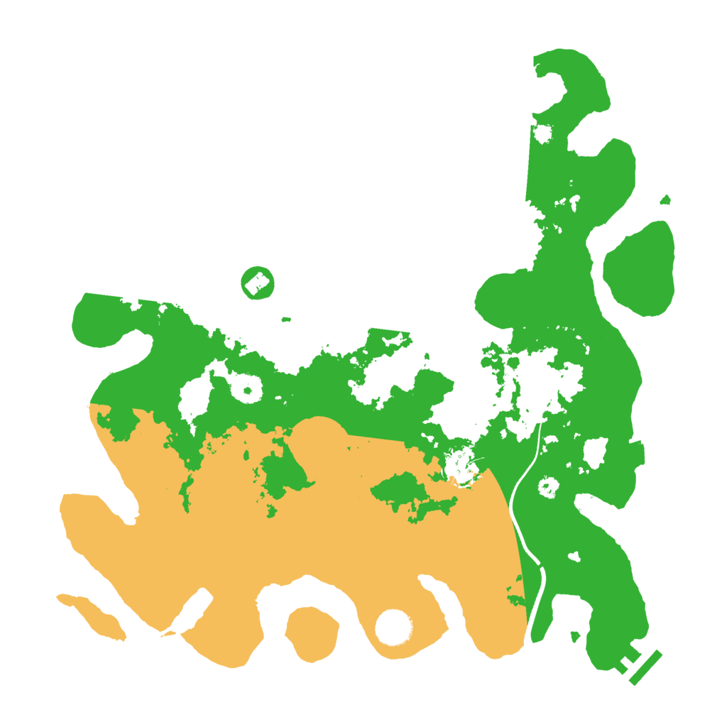 Biome Rust Map: Procedural Map, Size: 3500, Seed: 2440344