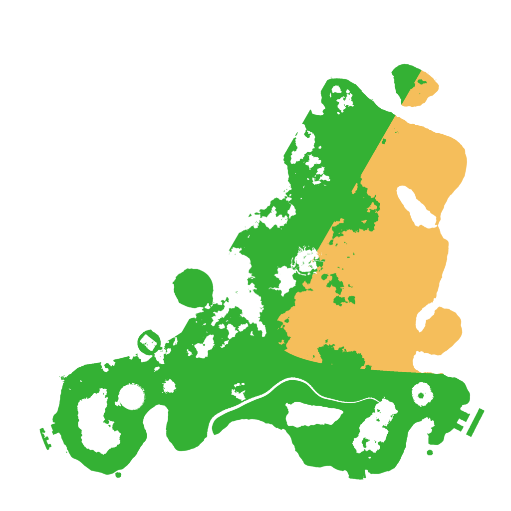 Biome Rust Map: Procedural Map, Size: 3500, Seed: 5296571