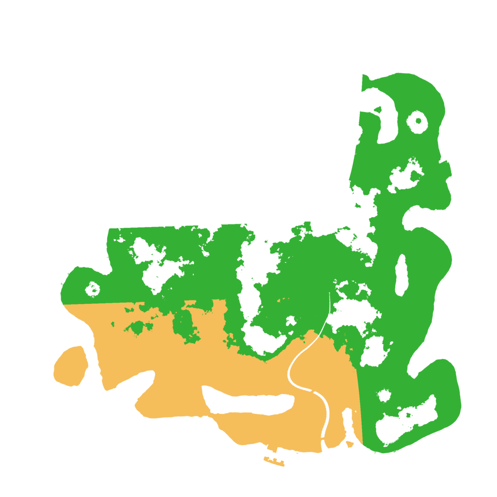 Biome Rust Map: Procedural Map, Size: 3500, Seed: 3087552